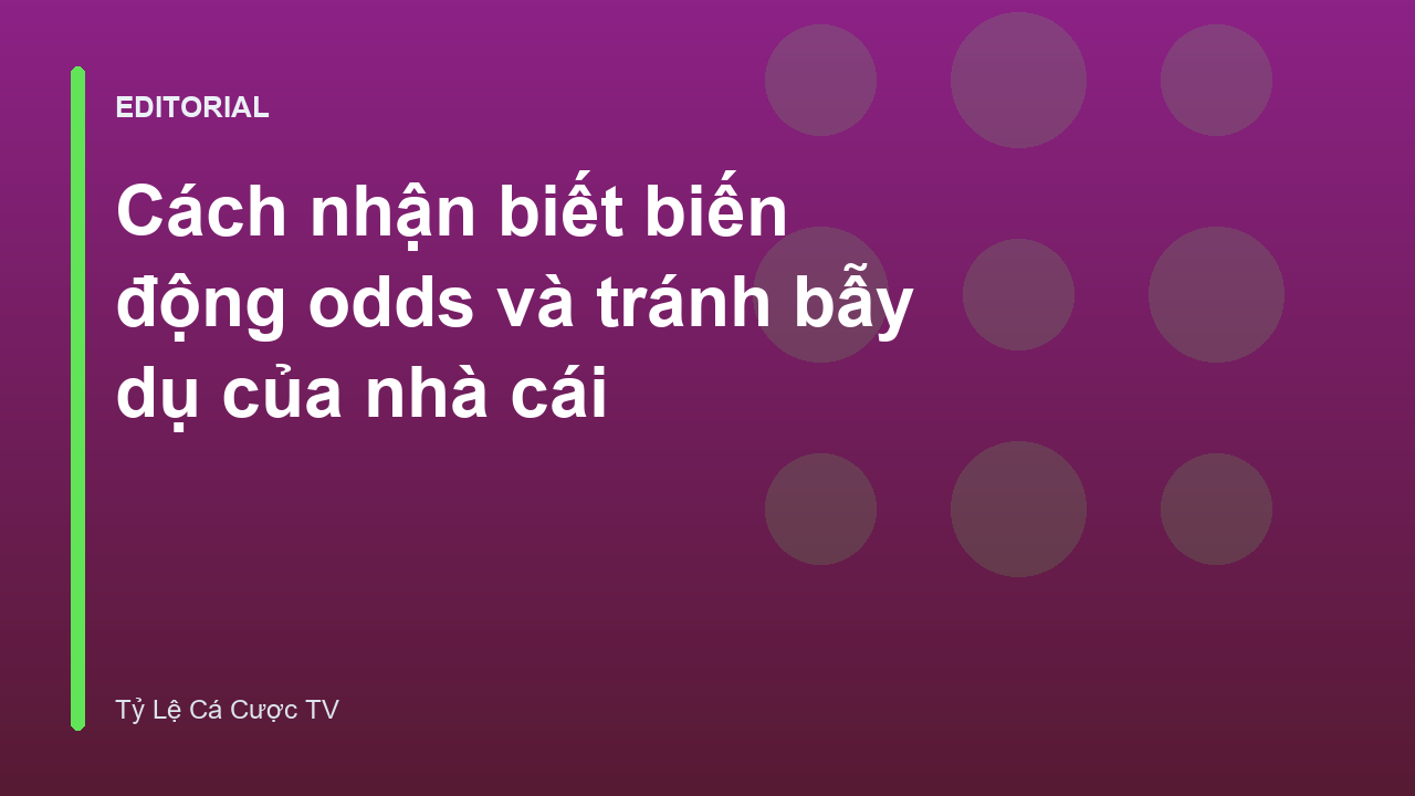 Biểu đồ minh họa biến động odds trong cá cược bóng đá